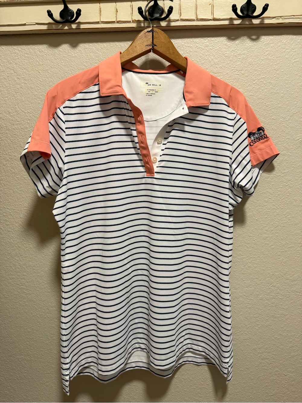 The Colonial Golf Tournament Peter Millar Women’s Polo Shirt Size Large